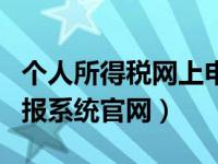 个人所得税网上申报网址（个人所得税网上申报系统官网）