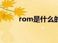 rom是什么的缩写（rom是什么）