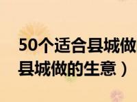 50个适合县城做的生意懒人用品（50个适合县城做的生意）