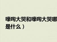 嚎啕大哭和嚎啕大哭哪个正确（嚎啕大哭和号啕大哭的区别是什么）