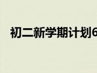 初二新学期计划600字（初二新学期计划）