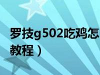 罗技g502吃鸡怎么调（罗技g502吃鸡宏设置教程）