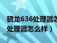 骁龙636处理器怎么样能玩吃鸡嘛（骁龙636处理器怎么样）