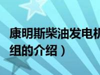 康明斯柴油发电机组（关于康明斯柴油发电机组的介绍）