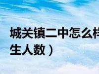 城关镇二中怎么样（城关一中和城关二中的男生人数）