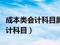 成本类会计科目属于资产还是负债（成本类会计科目）