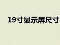 19寸显示屏尺寸参数（19寸显示屏尺寸）