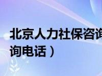 北京人力社保咨询电话（北京市人力社保局咨询电话）