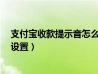 支付宝收款提示音怎么设置2个人（支付宝收款提示音怎么设置）