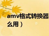 amv格式转换器电脑版（amv格式转换器怎么用）