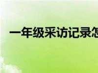 一年级采访记录怎么写（采访记录怎么写）