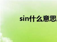 sin什么意思图解（sin什么意思）