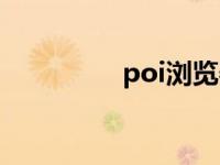 poi浏览器（poi浏览器）