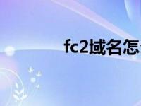 fc2域名怎么填写（fc2域名）