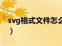 svg格式文件怎么打开（svg格式用什么打开）