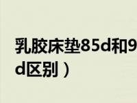 乳胶床垫85d和95d区别（乳胶床垫85d和95d区别）