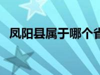 凤阳县属于哪个省市（凤阳县属于哪个市）