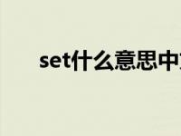 set什么意思中文意思（set什么意思）