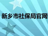 新乡市社保局官网登录（新乡市社保局官网）