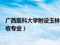 广西医科大学附设玉林卫生学校（广西医科大学玉林校区招收专业）