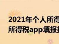 2021年个人所得税app怎么填写申报（个人所得税app填报指南）