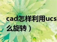 cad怎样利用ucs旋转地形图纸（cad中ucs怎么旋转）