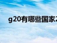 g20有哪些国家2022（g20有哪些国家）