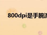 800dpi是手腕流还是手臂流（800dpi）