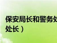 保安局长和警务处长的区别（保安局长和警务处长）