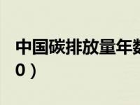 中国碳排放量年数据（中国碳排放量数据2020）