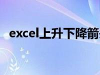 excel上升下降箭头（excel上升下降箭头）