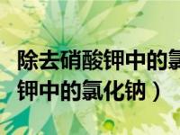 除去硝酸钾中的氯化钠用什么方法（除去硝酸钾中的氯化钠）