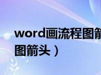 word画流程图箭头如何变直（word画流程图箭头）