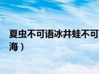 夏虫不可语冰井蛙不可语海拼音（夏虫不可语冰井蛙不可语海）