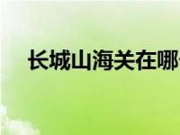 长城山海关在哪个省（山海关在哪个省）