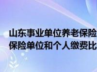 山东事业单位养老保险单位和个人缴费比例（事业单位养老保险单位和个人缴费比例）