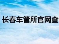 长春车管所官网查询系统（长春车管所官网）