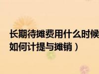 长期待摊费用什么时候开始摊销分几年摊销（长期待摊费用如何计提与摊销）