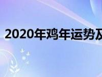 2020年鸡年运势及运程（2020年鸡年运势）