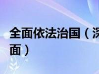 全面依法治国（深化依法治国实践成立中央全面）