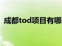 成都tod项目有哪些（tod项目是什么意思）