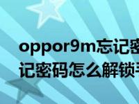 oppor9m忘记密码怎么解锁（oppor9m忘记密码怎么解锁手机）