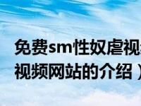 免费sm性奴虐视频网站（关于免费sm性奴虐视频网站的介绍）