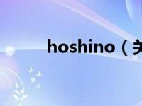 hoshino（关于hoshino的介绍）