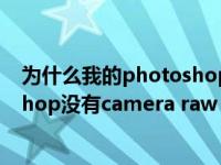 为什么我的photoshop没有魔棒工具（为什么我的photoshop没有camera raw）