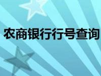 农商银行行号查询（农商银行行号查询系统）