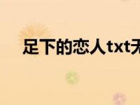 足下的恋人txt无删减（足下的恋人txt）