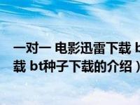 一对一 电影迅雷下载 bt种子下载（关于一对一 电影迅雷下载 bt种子下载的介绍）