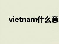 vietnam什么意思（vietnam什么意思）