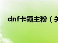 dnf卡领主粉（关于dnf卡领主粉的介绍）